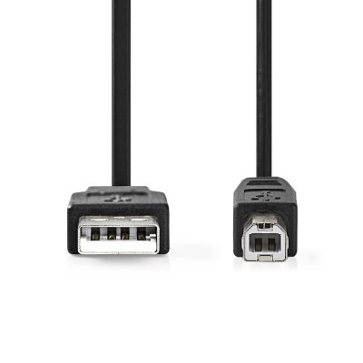 USB-kabel USBA- USB B male 2m